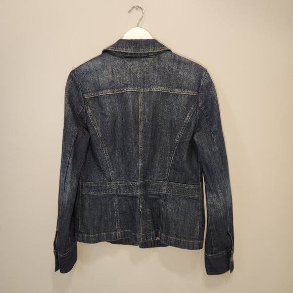 Tommy Hilfiger Jean Jacket Classic Style Preppy Fall Denim Layering - Size M - Picture 2 of 10